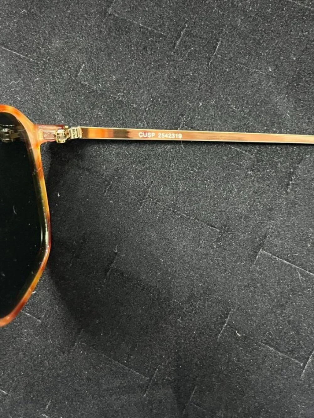 AIRE Cusp Aviator Sunglasses Vintage Tortoise Gold Frame Green Lens